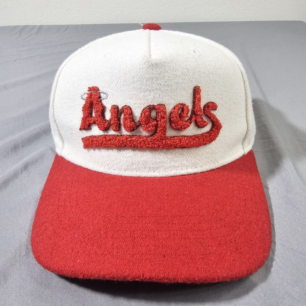 Angels X Yakult Promotional Hat Melonwear White Red Slide Buckle Strap RARE